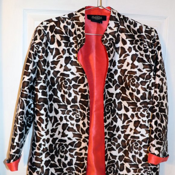 Peck & Peck Jackets & Blazers - Peck & Peck lined jacket, roses and leaves, size 8